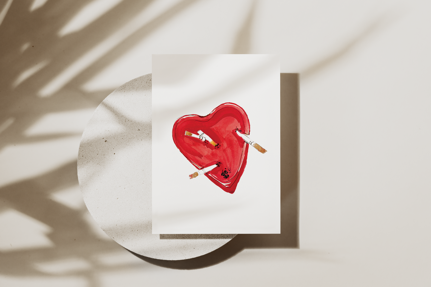 just a social thing - ash tray greeting cards