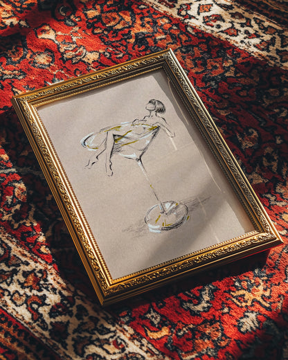 Vermouth Girl — Martini Fashion Art Print
