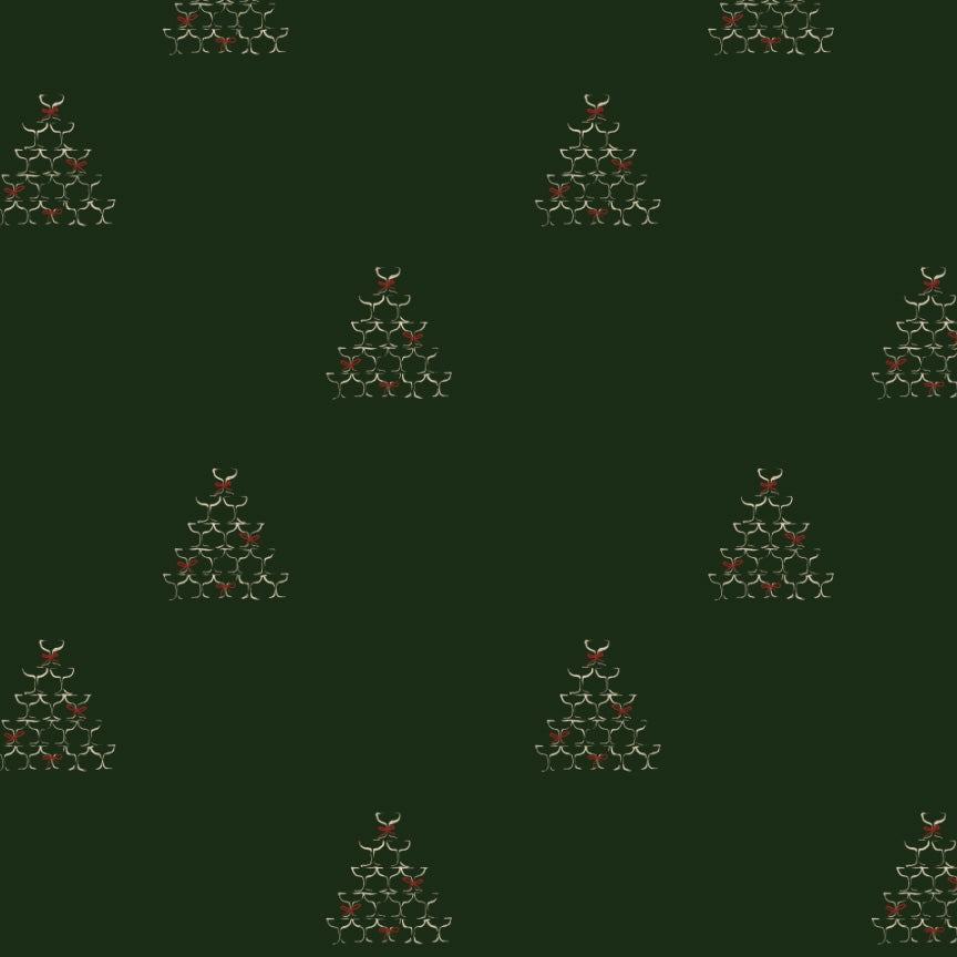 Champagne Tower Holiday Gift Wrap Roll — Christmas & New Year Wrapping Paper