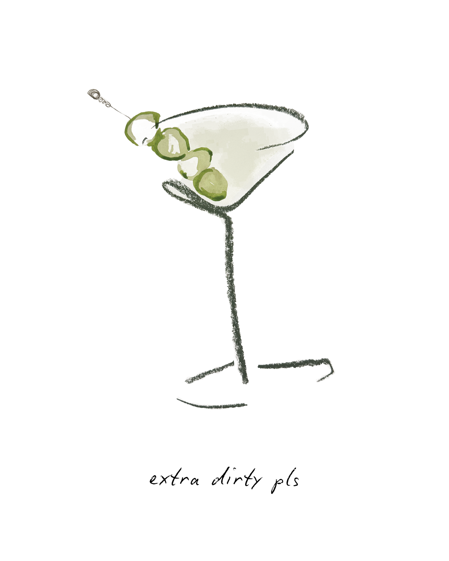 Martini Canvas Tote Bag — Reusable Market & Book Tote