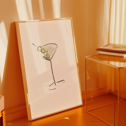 Extra Dirty — Martini Fashion Art Print