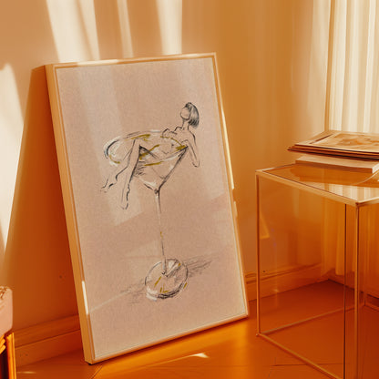 Vermouth Girl — Martini Fashion Art Print