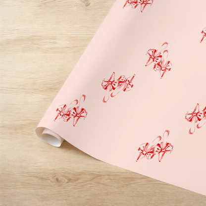 Bow Stiletto Holiday Gift Wrap Roll — Christmas Wrapping Paper
