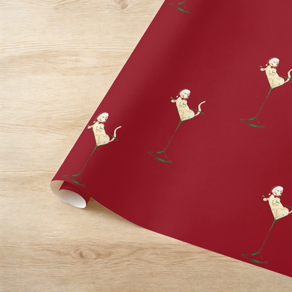 Puptini Holiday Gift Wrap | Dog Wrapping Paper | Martini Holiday Wrapping Paper