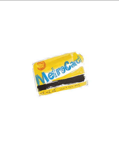 5 Mins Late — MetroCard Art Print