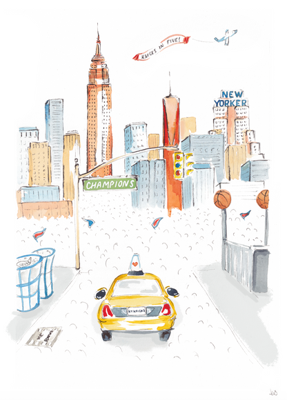 NY KNICKS 2026 CHAMPS - Art Print