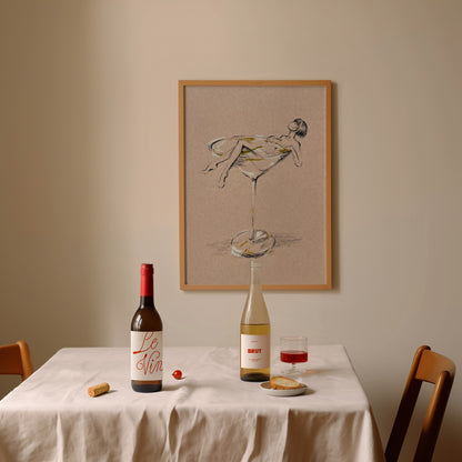 Vermouth Girl — Martini Fashion Art Print
